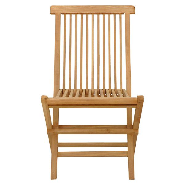 HAPPY GARDEN - Lot de 6 chaises de jardin en teck LOMBOK - large