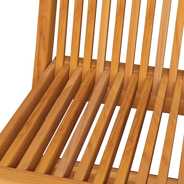VIDAXL - vidaXL Chaises de jardin et coussins beige lot de 8 Bois teck massif - large