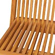 VIDAXL - vidaXL Chaises de jardin et coussins beige lot de 8 Bois teck massif - vignette