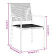 VIDAXL - vidaXL Chaises de jardin lot de 2 noir 54x62,5x89 cm résine tressée - vignette