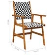 VIDAXL - vidaXL Chaises de jardin lot de 2 Bois d'acacia solide - vignette