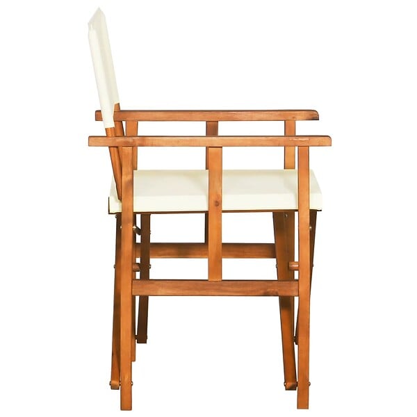 VIDAXL - vidaXL Chaises de metteur en scène lot de 2 Bois massif d'acacia - large