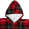 ATMOSPHERA - Plaid à manche imprimé tartan rouge - vignette