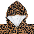 ATMOSPHERA - Plaid à manches Hoodie léopard - Beige - L.85xH.118cm - vignette