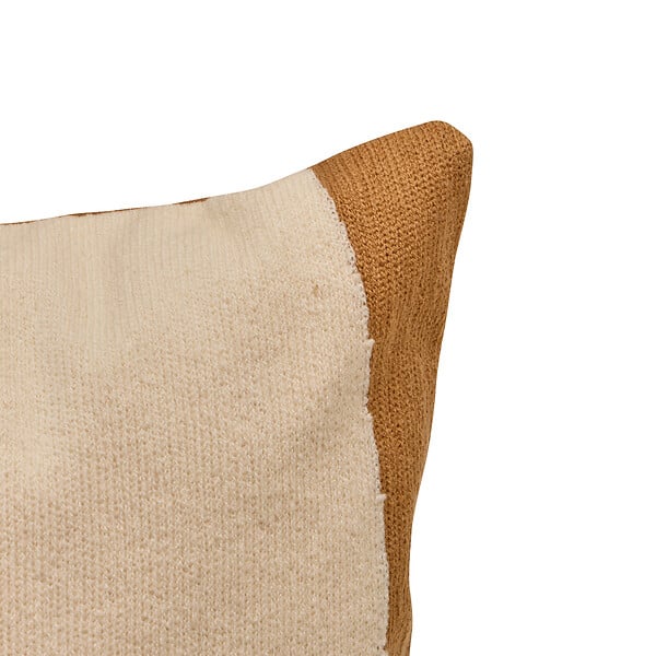 ATMOSPHERA - Coussin décoratif Hary - Marron caramel - L.75xl.35xH.10cm - large