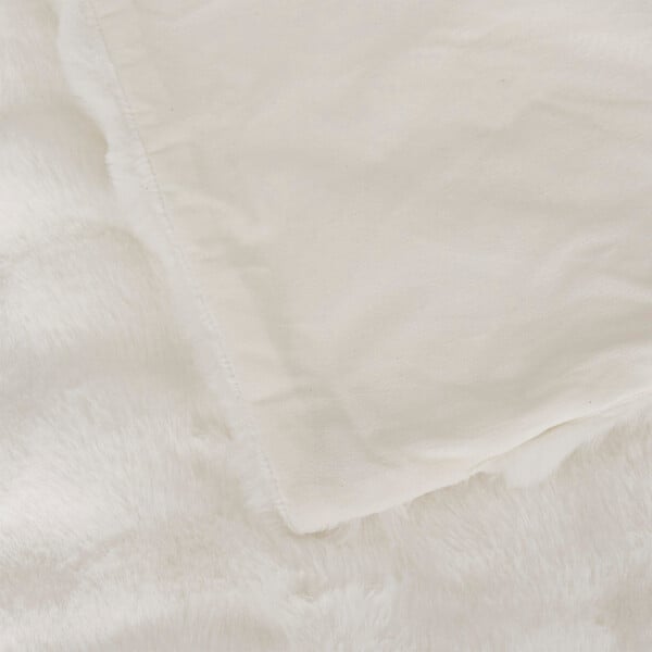 ATMOSPHERA - Plaid fausse fourrure 3D Zephy - Blanc - L.160xl.120cm - large