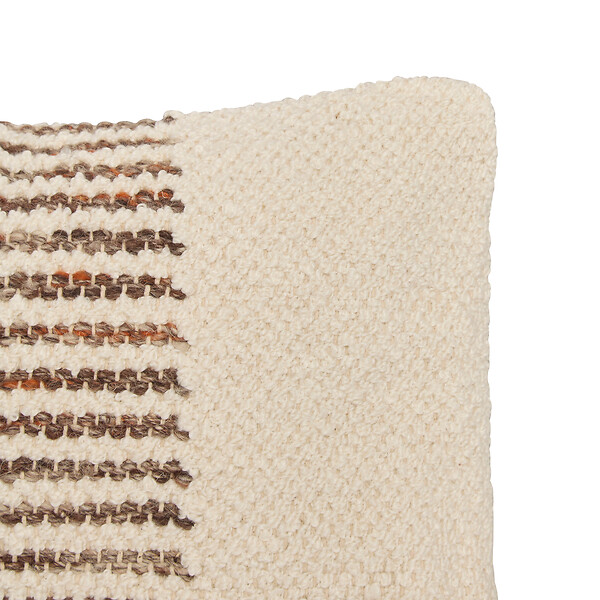 ATMOSPHERA - Coussin rayé jute Striscia - Ivoire - L.50xl.30cm - large
