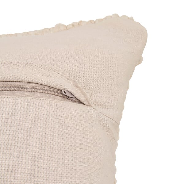 ATMOSPHERA - Coussin effet laine Volna - Ivoire - 45x45cm - large