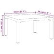 VIDAXL - vidaXL Table basse de jardin gris 55x55x31 cm DPC et acier - vignette