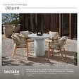 TECTAKE - Table de jardin ronde résistante aux intempéries 86,5x75,5cm - vignette