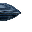 ATMOSPHERA - Coussin velours côtelé Arum - Bleu encre - L.38xl.38cm - vignette
