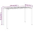 VIDAXL - vidaXL Table à manger de jardin anthracite 110x54x70 cm acier - vignette