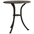 VIDAXL - vidaXL Table de jardin Bronze 62x62x65 cm Aluminium coulé - vignette