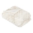 ATMOSPHERA - Plaid fourrure Ariel - Beige - 120x160cm - vignette