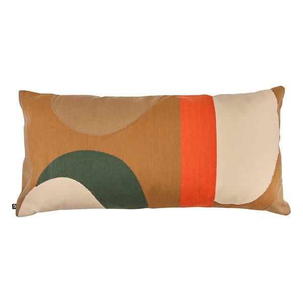 ATMOSPHERA - Coussin décoratif Hary - Marron caramel - L.75xl.35xH.10cm - large