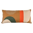 ATMOSPHERA - Coussin décoratif Hary - Marron caramel - L.75xl.35xH.10cm - vignette