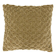 ATMOSPHERA - Coussin décoratif en chenille Nova - Kaki - L.40xl.40xH.10cm - vignette