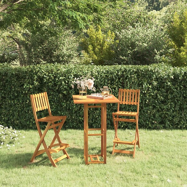VIDAXL - vidaXL Table de bistro 75x75x110 cm Bois d'acacia massif - large