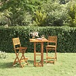 VIDAXL - vidaXL Table de bistro 75x75x110 cm Bois d'acacia massif - vignette