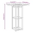 VIDAXL - vidaXL Table de bistro 75x75x110 cm Bois d'acacia massif - vignette
