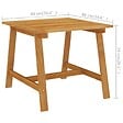VIDAXL - vidaXL Table à manger de jardin 88x88x74 cm Bois d'acacia massif - vignette