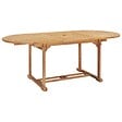 VIDAXL - vidaXL Table de jardin extensible 150-200x100x75 cm Teck solide - vignette