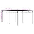 VIDAXL - vidaXL Table de jardin 203,5x100x76 cm bois massif de douglas - vignette