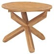 VIDAXL - vidaXL Table à dîner de jardin Ø90x75 cm Bois de teck massif - vignette