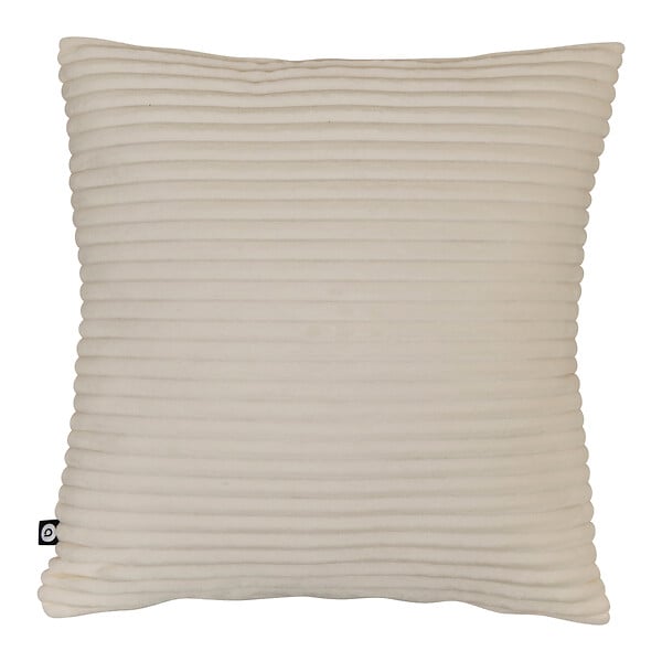 ATMOSPHERA - Coussin velours côtelé Arum - Ivoire - L.38xl.38cm - large