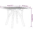VIDAXL - vidaXL Table de jardin 85x85x75 cm Bois d'acacia solide - vignette
