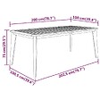VIDAXL - vidaXL Table de jardin 200x100x75 cm Bois d'acacia solide - vignette