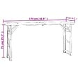 VIDAXL - vidaXL Table à bière pliable 170x50x75/105 cm bois massif de sapin - vignette