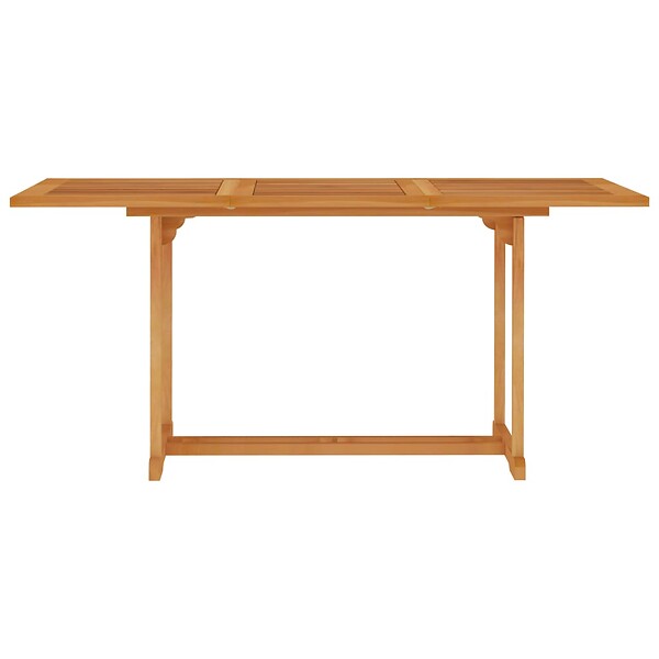 VIDAXL - vidaXL Table de jardin 150x90x75 cm Bois de teck massif - large