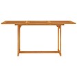 VIDAXL - vidaXL Table de jardin 150x90x75 cm Bois de teck massif - vignette