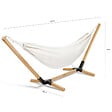 ID MARKET - Hamac avec support bois et toile écrue TAHITI - vignette