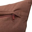 ATMOSPHERA - Coussin décoratif brodé Hary - Marron - H.45xL.45cm - vignette