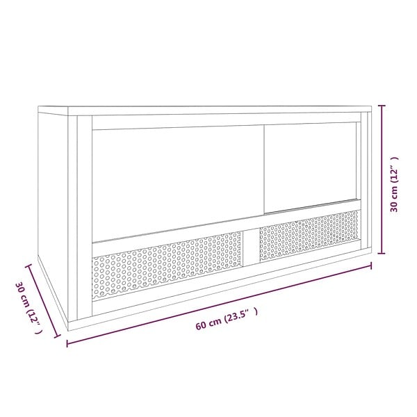 VIDAXL - vidaXL Terrarium Bois d'ingénierie 60x30x30 cm - large