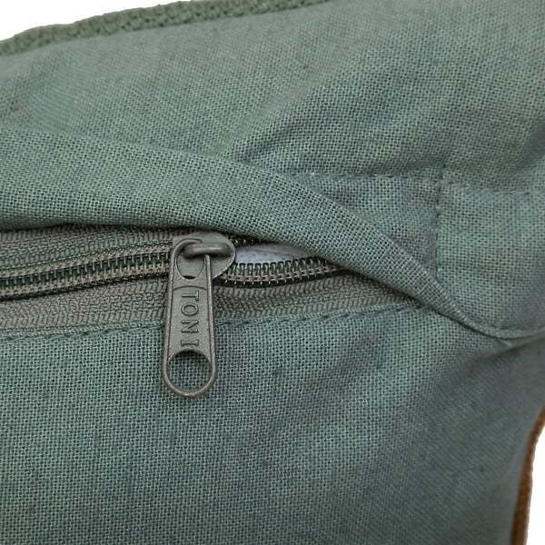 ATMOSPHERA - Coussin brodé Hary vert 30x50 - large