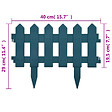 VIDAXL - vidaXL Bordures de pelouse 25 pcs Vert 10 m PP - vignette