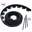 VIDAXL - vidaXL Bordure de pelouse flexible avec 30 piquets 10 m 5 cm - vignette
