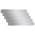 VIDAXL - vidaXL Clôture flexible de pelouse 5 pcs Acier galvanisé 100x14 cm - vignette