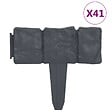 VIDAXL - vidaXL Clôture de jardin Aspect de pierre 41 pcs Plastique 10 m - vignette