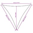 VIDAXL - vidaXL Voile de parasol tissu oxford triangulaire 3x3x3 m crème - vignette