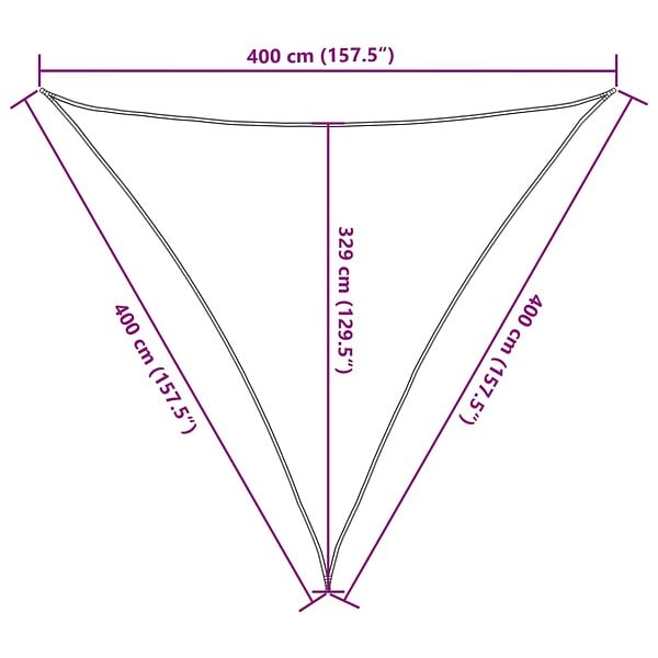 VIDAXL - vidaXL Voile d'ombrage 160 g/m² Blanc 4x4x4 m PEHD - large