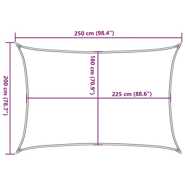 VIDAXL - vidaXL Voile d'ombrage 160 g/m² Crème 2x2,5 m PEHD - large