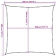 VIDAXL - vidaXL Voile d'ombrage 160 g/m² Anthracite 4x4 m PEHD - vignette