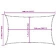 VIDAXL - vidaXL Voile d'ombrage 160 g/m² Crème 5x8 m PEHD - vignette
