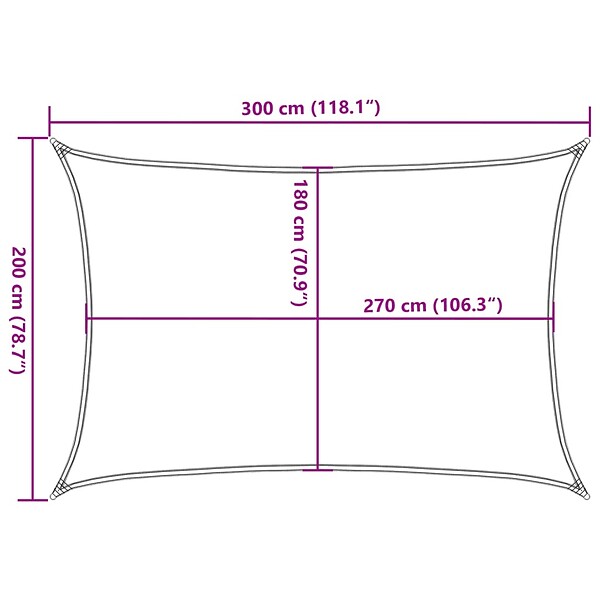 VIDAXL - vidaXL Voile d'ombrage 160 g/m² Crème 2x3 m PEHD - large