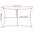 VIDAXL - vidaXL Voile d'ombrage 160 g/m² Crème 2x3 m PEHD - vignette