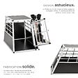TECTAKE - Cage de transport pour chien simple dos droit noir - vignette